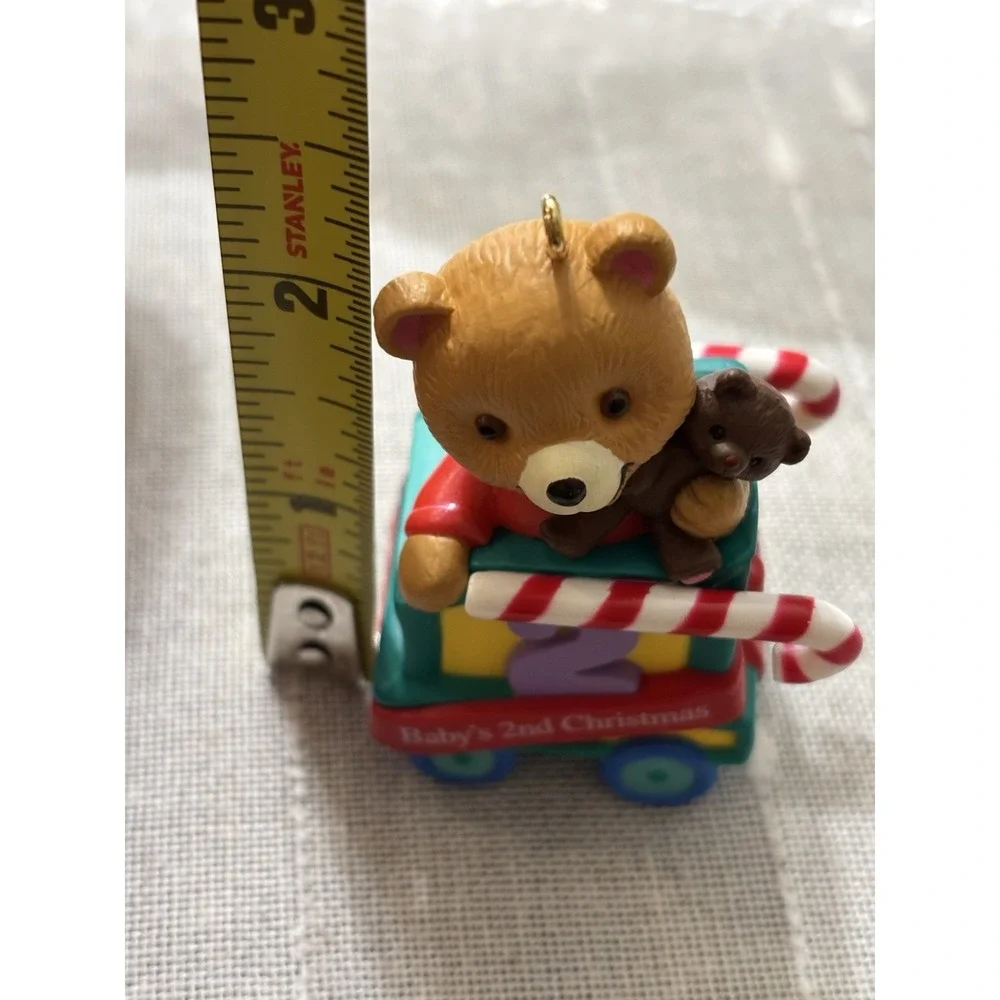 Vintage Y2K 2000 Hallmark Keepsake Christmas Ornament Baby's Second Age Bear NIB